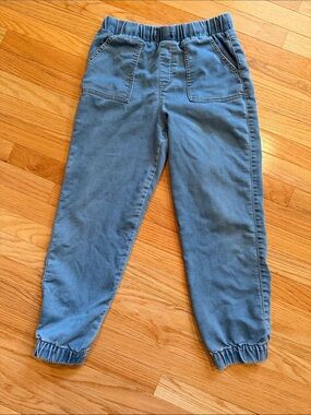 Cat & Jack Denim-Style Elastic Waist jogger jeans in Light Blue XL